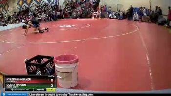 106 lbs 5th Place Match - Kyleigh Honaker, East Noble vs Olivia Rayson, Boone Grove
