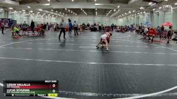 65 lbs Quarterfinal - Logan Vallalla, Mat Assassins vs Lucas Schuman, Mat Assassins Wrestling Club