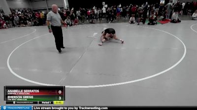 120 lbs Cons. Round 3 - Emerson Gregg, The Best Wrestler vs Anabelle Serratos, Surfside X Wrestling