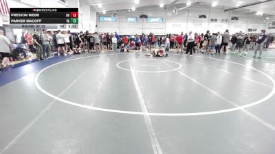 C-108 lbs Round Of 32 - Preston Webb, OH vs Parker Macoff, VA