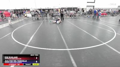 143 lbs Round 2 - Zoe Ruhland, Jefferson Wrestling Club vs Avalynn Del Marcelle, Askren Wrestling Academy