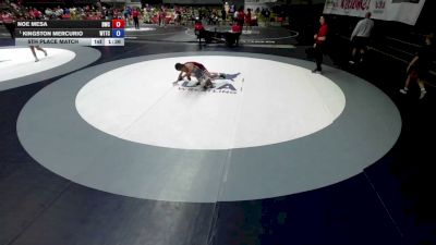80 lbs 5th Place Match - Noe Mesa, Driller Wrestling Club vs Kingston Mercurio, World Team Training Center