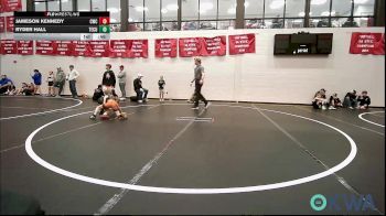 43-46 lbs 3rd Place - Jameson Kennedy, Cowboy Wrestling Club vs Ryder Hall, Tecumseh Youth Wrestling