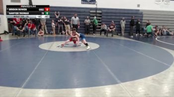 70 lbs Cons. Round 4 - Sawyer Thomas, TW Wrestling vs Bridon Bowen, Oakley Hornets Wrestling Club Inc.
