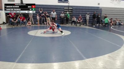 70 lbs Cons. Round 4 - Sawyer Thomas, TW Wrestling vs Bridon Bowen, Oakley Hornets Wrestling Club Inc.