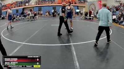 285 lbs Champ. Round 1 - Sean Jewett, St. Mary`s Ryken vs Khan Chong, Georgetown Prep