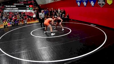 172 lbs Champ. Round 2 - Lamech Albers, Corry Area Hs vs Elias Adams, Fox Chapel Area Hs