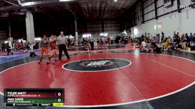 132 lbs Semis & 1st Wb (8 Team) - Max Davis, WRESTLING WAREHOUSE vs Tyler Watt, CAPITAL CITY WRESTLING CLUB