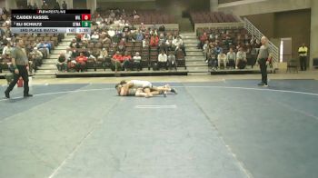 127 Championship Bracket 3rd Place Match - Eli Schultz, STMA vs Caiden Kassel, Willmar