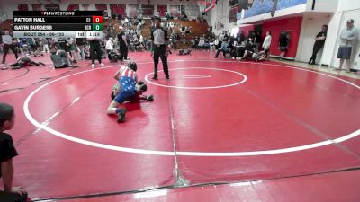 96-103 lbs Round 2 - Gavin Burgess, OCRTC vs Patton Hall, Corona 100