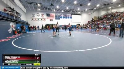 80 lbs Quarterfinal - Cody Williams, CY Middle School vs Lucas Ostrom, Twin Spruce Jr High