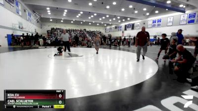 74 lbs Round 3 - Koa Cu, Monster Garage vs Cael Schlueter, Rough House Wrestling Club