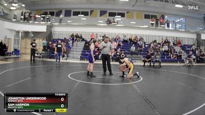 115 Boys Cons. Round 1 - Sam Harmon, Wasatch Boys vs Johnston Underwood, Kennedy Boys