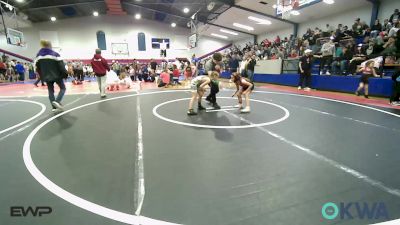 54 lbs Rr Rnd 3 - Gracelyn Alber, Barnsdall Youth Wrestling vs Lainey Davie, Salina Wrestling Club