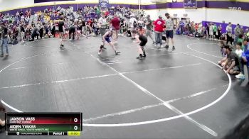 72 lbs Round 3 - Aiden Yiakas, White Knoll Youth Wrestling vs Jaxson Vass, Cane Bay Cobras