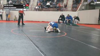 125_B lbs 3rd Place - Nolan Huska, Greater Latrobe vs Logan Schreiner, Flb