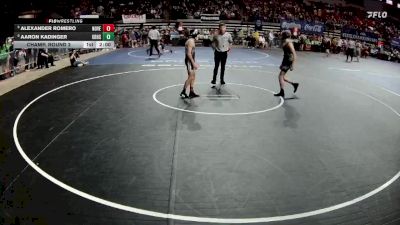D 2 113 lbs Champ. Round 2 - Alexander Romero, North Vermilion vs Aaron Kadinger, Kenner Discovery Health Science