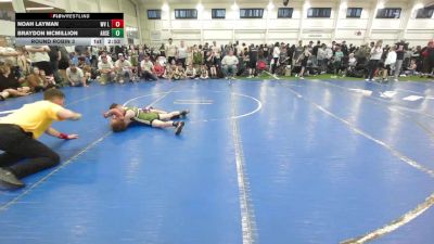 64 lbs Round Robin 3 - Noah Layman, WV Lunatics-EL vs Braydon McMillion, Arsenal WV-EL