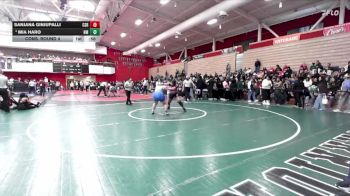 235 lbs Cons. Round 4 - Sanjana Ginjupalli, California (San Ramon) vs Mia Haro, Newark Memorial