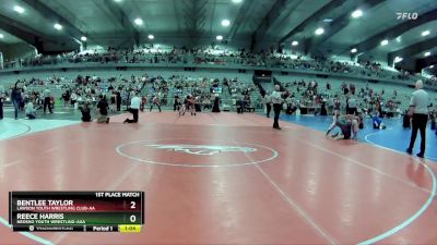 185 lbs 1st Place Match - Reece Harris, Neosho Youth Wrestling-AAA vs Bentlee Taylor, Lawson Youth Wrestling Club-AA