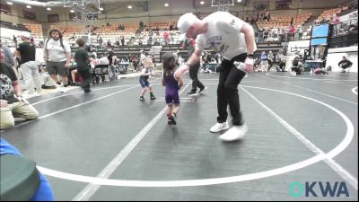 37-40 lbs Consolation - Sean Rodriguez, Chickasha Youth Wrestling vs Amos Boyd, Harrah Little League Wrestling