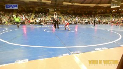 76 lbs Consi Of 32 #2 - Cooper Tennery, Red Cobra Westling Academy vs Finn Huggins, Neighborhood Wrestling Club