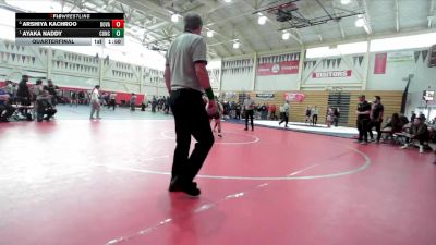 140 lbs Quarterfinal - Ayaka Naddy, Concord vs Arshiya Kachroo, Dougherty Valley