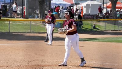 Mississippi State's Aspen Wesley Throws Seven Strikeouts Against UCF At The 2024 Mary Nutter Collegiate Classic