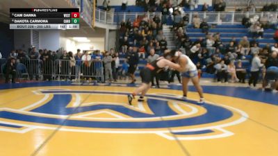 285 lbs Quarterfinal - Cam Danna, West Allegheny vs Dakota Carmona, Canon-McMillan