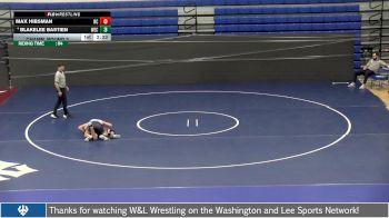 149 lbs Champ. Round 2 - Max Hibsman, Roanoke College vs Blakelee Bastien, Wisconsin Eu Claire