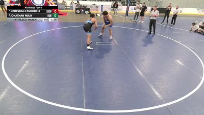 Junior Boys - 285 lbs 1st Place Match - Nehemiah Lendobeja, Kaukauna High School Wrestling vs Jonathan Rulo, Black Ops WC