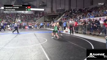 140 lbs Cons. Round 1 - Brantley Lawver, Plainville Kids vs Peyton Dees, Linn County