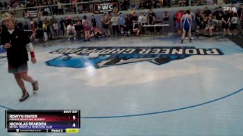 119 lbs Quarterfinal - Nicholas Rearden, Bethel Freestyle Wrestling Club vs Rowyn Mayer, Pioneer Grappling Academy