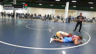 132 lbs Consi Of 64 #1 - Dom Butera, PA vs Wylee Willson, WY