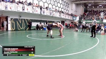 165 lbs Cons. Round 3 - Elijah Papalios, Beavercreek vs Trevor Durham, Springfield (Akron)