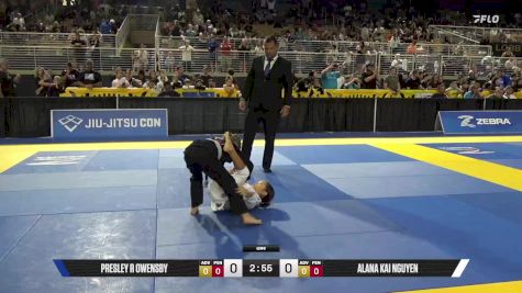 Alana Kai Nguyen vs Presley R Owensby 2025 Pan Kids Jiu-Jitsu IBJJF Championship