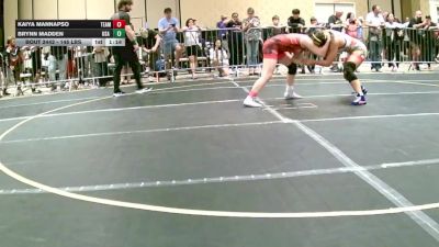 145 lbs Quarterfinal - Kaiya Mannapso, Team Bc vs Brynn Madden, USA Gold