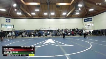 285 lbs Cons. Round 2 - Luca O`Neil, Menlo NCWA vs Jakob Connors, Menlo College