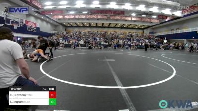 64 lbs Quarterfinal - Bracen Bloxsom, Tonkawa Takedown Club vs Liam Ingram, Husky Wrestling Club