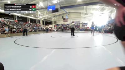 120 lbs Cons. Round 2 - Lacey Middleton, Washburn Rural vs Ava Himmelberg, Shawnee Mission South