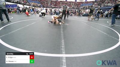 52-57 lbs Rr Rnd 2 - Emersyn Edge, Piedmont vs Avery Rosas, OKC Saints Wrestling