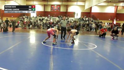 132 lbs Consi Of 8 #2 - Nathan Katz, Nmh vs Michael Canova, Iron Faith