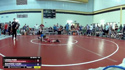 70 lbs Quarterfinal - Lexon Parr, Contenders Wrestling Academy vs Raymond Lucies, Monroe Central Wrestling Club