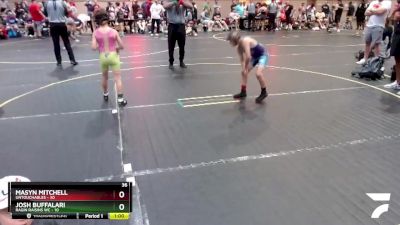 70 lbs Finals (8 Team) - Masyn Mitchell, Untouchables vs Josh Buffalari, Ragin Raisins WC