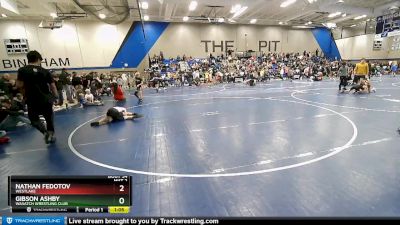 75 lbs Semifinal - Gibson Ashby, Wasatch Wrestling Club vs Nathan Fedotov, Westlake