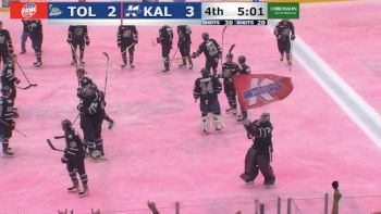 Hunter Vorva Makes Big Save At One End, Kalamazoo Wins It At The Other On Pink Ice Night