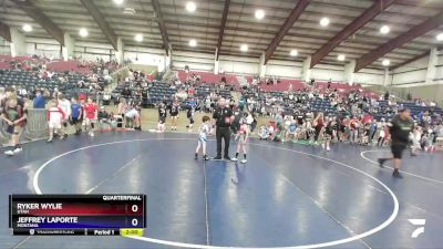 53 lbs Quarterfinal - Ryker Wylie, Utah vs Jeffrey LaPorte, Montana