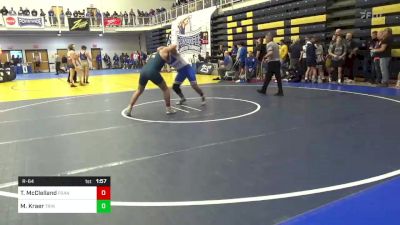 215 lbs R-64 - Troy McClelland, Franklin Regional vs Mason Kraer, Trinity