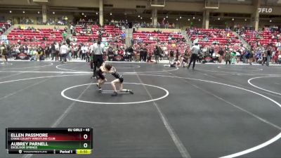 45 lbs Quarterfinal - Ellen Passmore, Chase County Wrestling Club vs Aubrey Parnell, EXCELSIOR SPRINGS