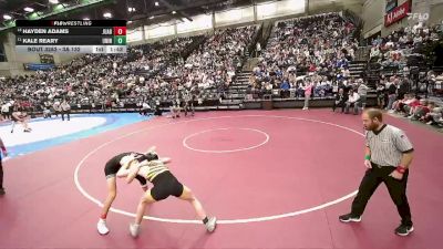 3A 132 lbs Cons. Round 3 - Hayden Adams, Juab vs Kale Reary, Union